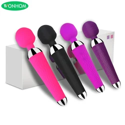 Vibromasseur AV sans fil pour adultes, gode féminin, pati-fréquence, vibration du clitoris, chargement USB, baguette magique, vibrateur point G, produits sexuels