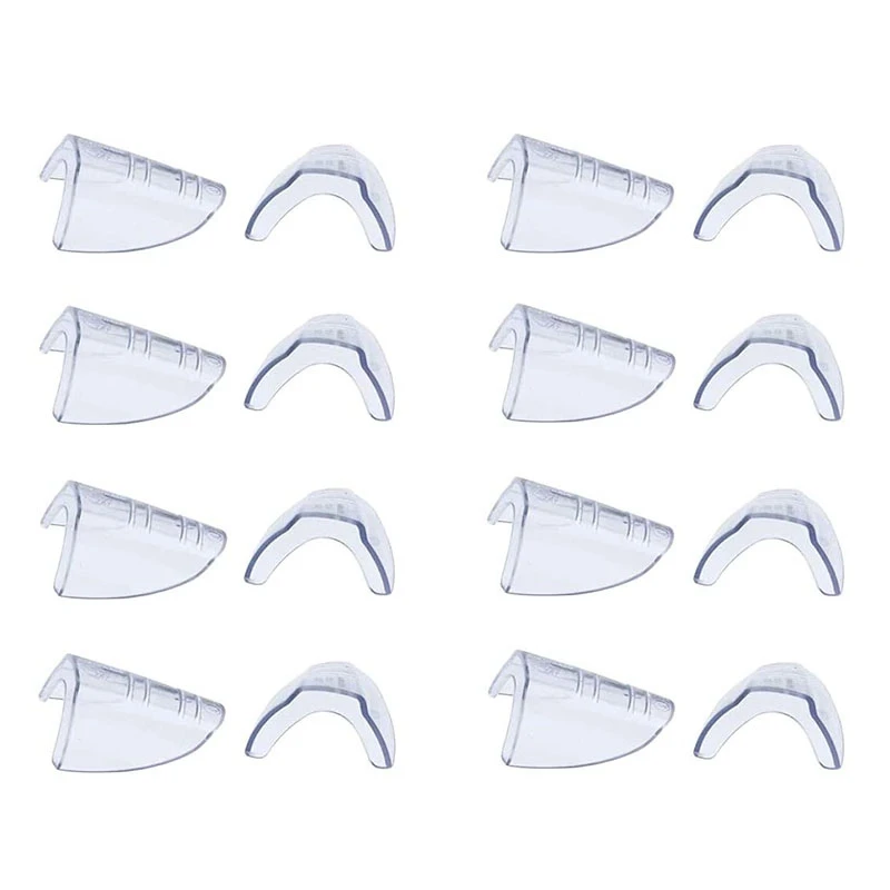 LUDA 8 Pairs Safety Eye Glasses Side Shields Slip On Clear Side Shields For Safety Glasses Fits Small To Medium Glasses