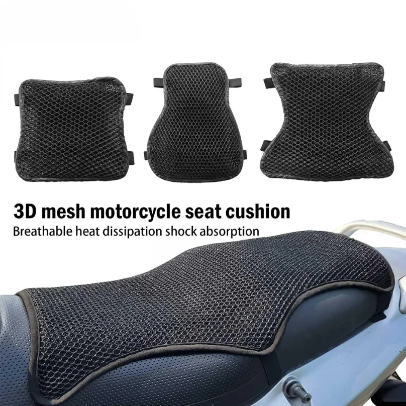 1Pcs Motorcycle Seat Cushion Air Cooling 3D Mesh Motorcycle Seat Pad,Butt Protector Pads,Motorcycle Cool Seat Cover