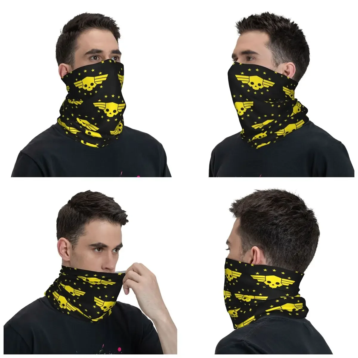 Hellbugs-Bandana con estampado de Super Earth para hombre y mujer, pasamontañas multiusos para ciclismo, 2 juegos, Invierno