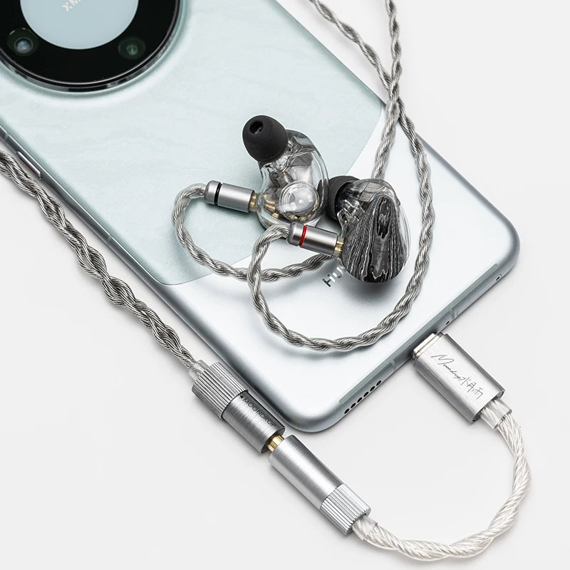 MOONDROP ECHO-A resolusi tinggi 3.5mm Amplifier dekoder USB-C DAC/AMP portabel berakhir tunggal