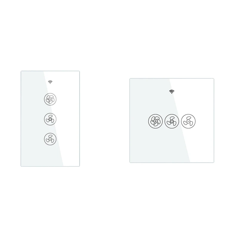 

Wifi Smart Ceiling Fan Light Wall Switch,Smart Life/Tuya APP Remote Various Speed Control,For Alexa And Google Home