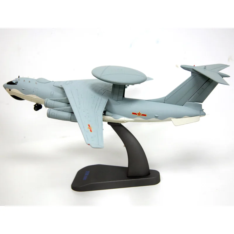 1:130 Scale Original AVIC Air Police Militarized Combat Aircraft Alloy Die Cast Plane KJ2000 Early Warning Aircraft Model