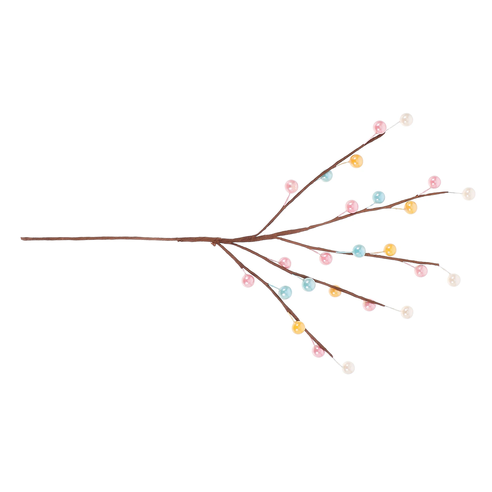 

1pcs Artificial Berry Artificial Easter Flower Easter Spray With Eggs Branch Table Craft Arrangement Home Faux Vine Centerpiece