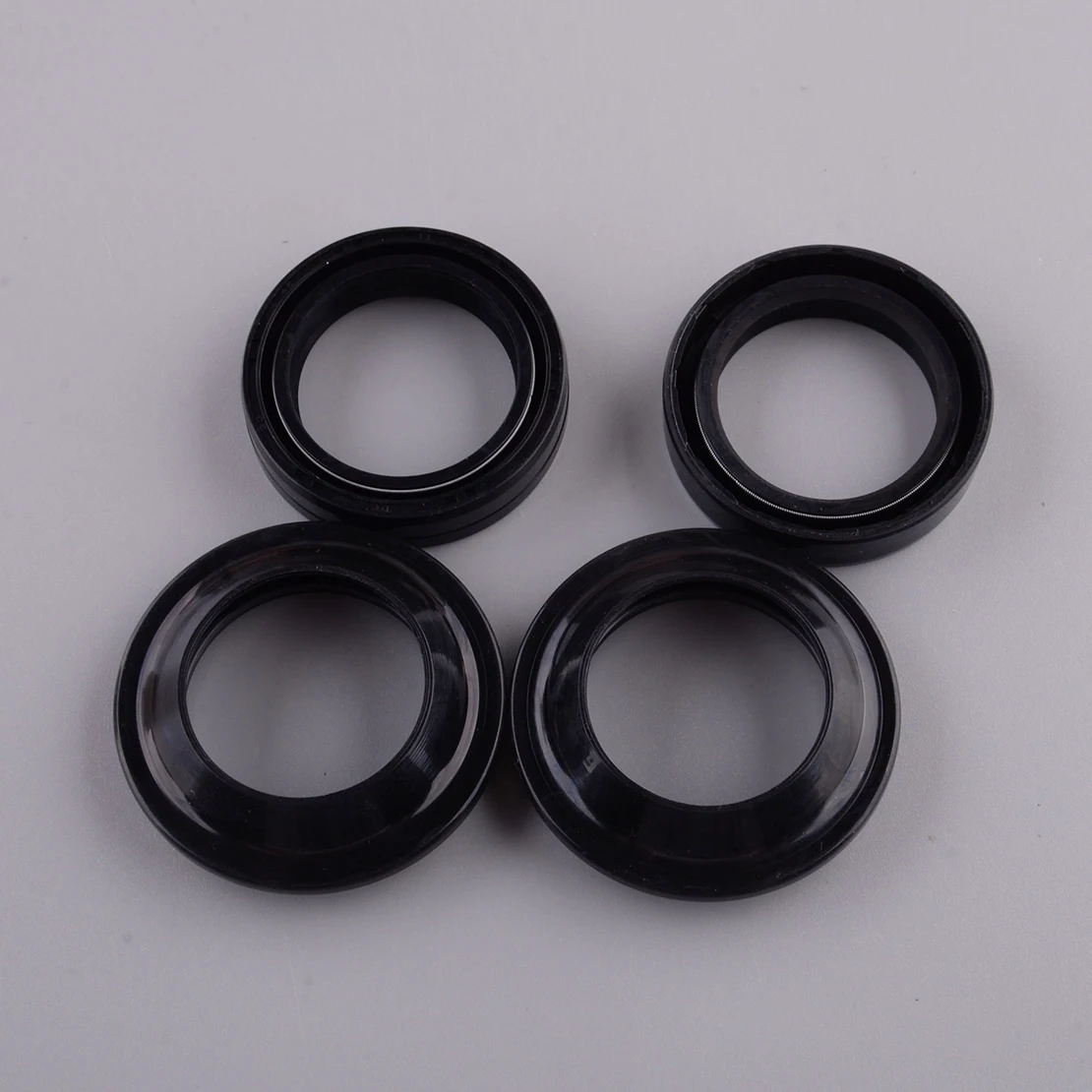 4Pcs Motorcycle Front Fork Oil Seal & Dust Cover Kit Fit for Honda ATC250SX ATC200X ATC250ES Big Red 1985 1986 1987