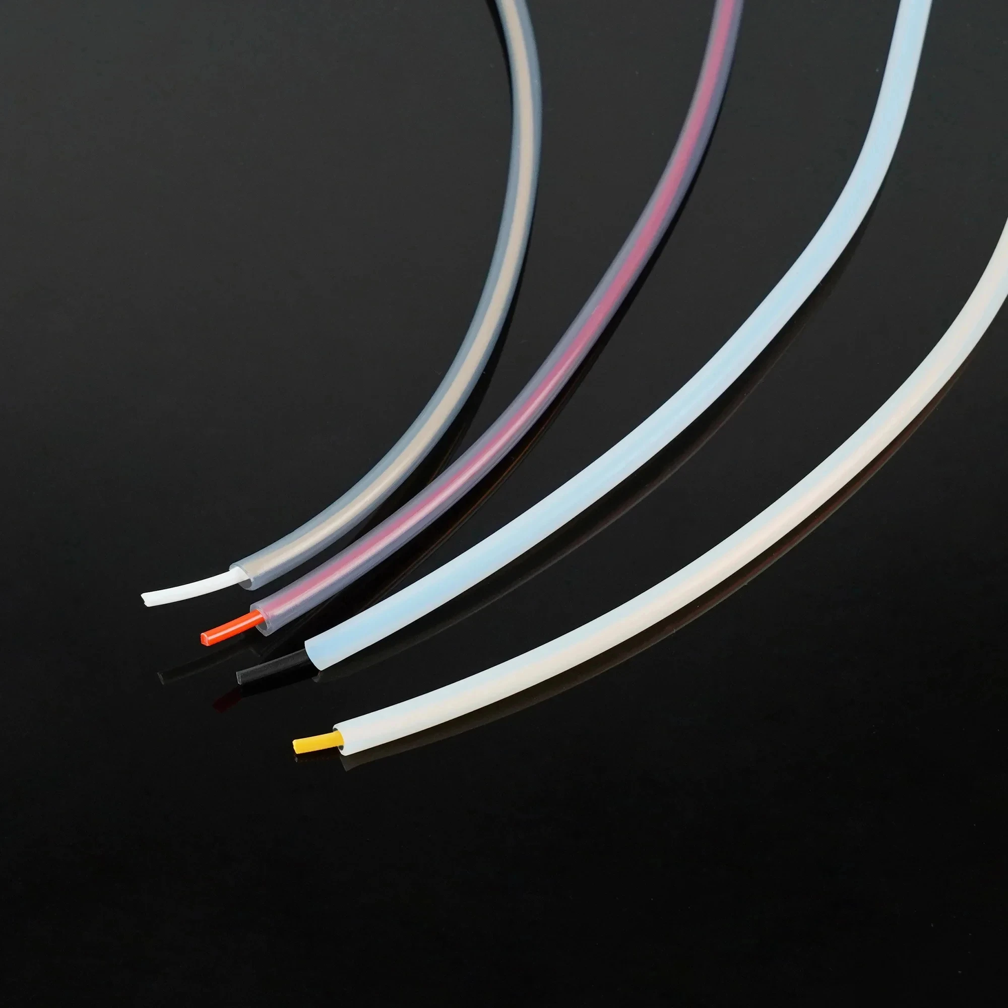 ل بامبو مختبر Ptfe أنبوب 2 5 مللي متر 4 مللي متر P1S P1P AMS A1 طابعة ثلاثية الأبعاد صغيرة تفلونتو الأنابيب X1C بامبولاب Ptfe موصل أبيض رمادي AMS LITE