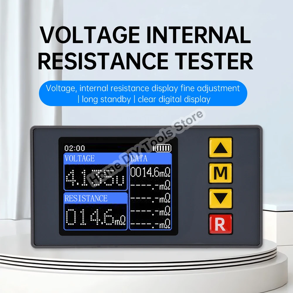 TS457 DC5V Voltage Internal Resistance Tester Detector 4-Wires Adjustable Voltmeter Battery Analyzer for Electrician Tool