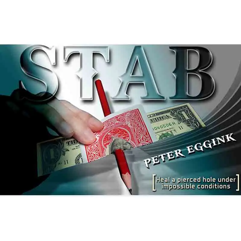 

STAB by Peter Eggink (Gimmick+online instruct) - Magic Trick,Illusion,Street Magic Props,Mentalism,Close Up Magic Props