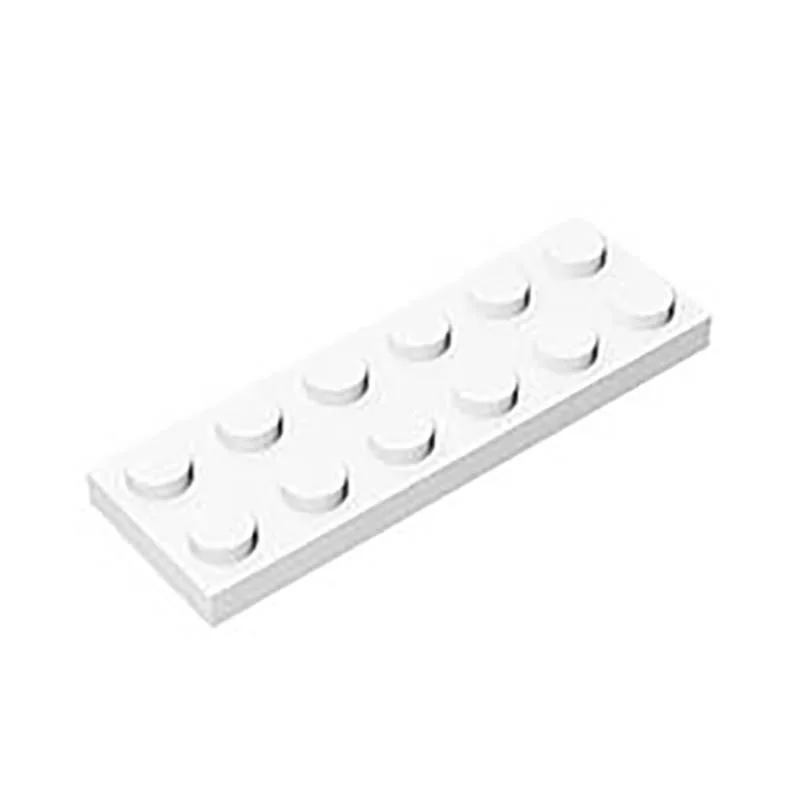 Pièces de blocs de construction compatibles MOC, plaque 3795, 2x6, accessoires d'assemblage, remplaçable, changement, cadeau de bricolage, jouet pour parents, 10 pièces