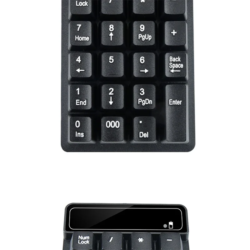 2.4G Wireless Usb Number Bluetooth Keyboard with Digital Display Rechargeable Mini 19 Keys Numeric Smart Keypad Office Supplies