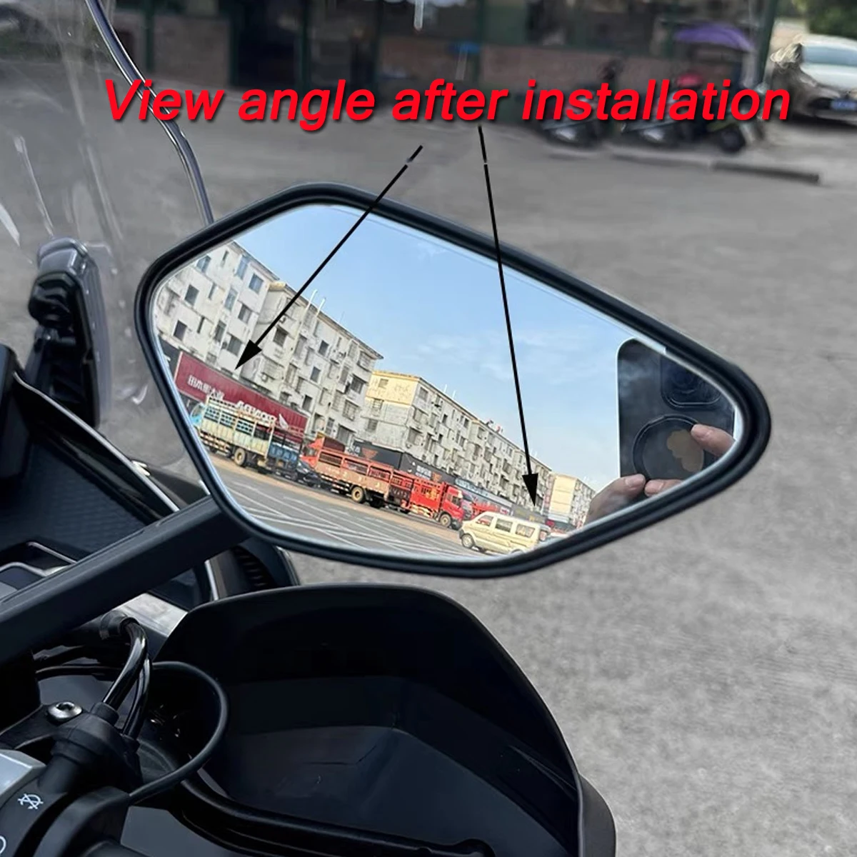 Kaca Spion Bidang Pandang Diperbesar Cermin Cembung ZONTES 368G 368E/D/M/K Cermin Reflektor Modifikasi Bidang Pandang Besar