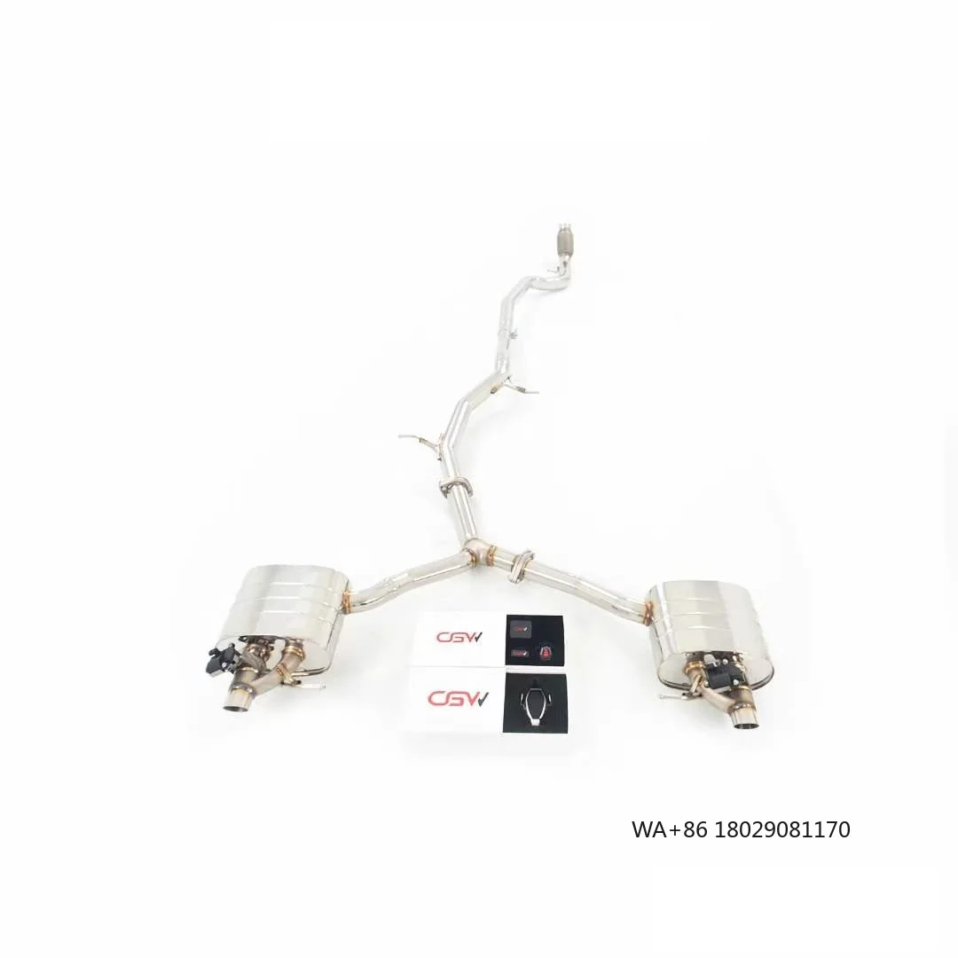 

China Manufacturer New Product Sound Front Pipe Catback Exhaust Valve Muffler for A5 B9 2.0T 2019+