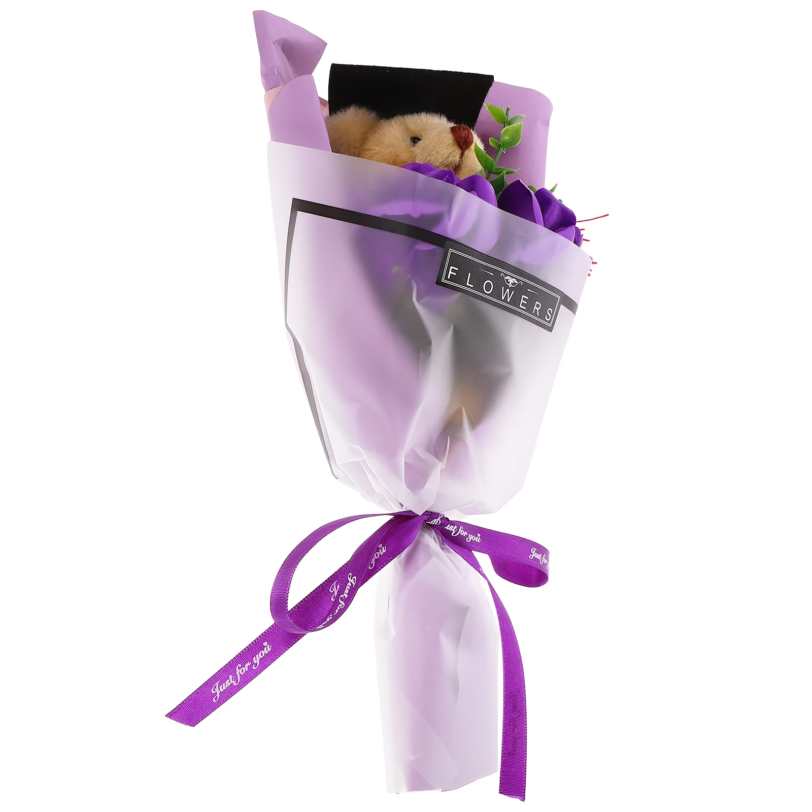 

Graduation Bear Bouquet Stuffed Animal Flower Kid Gifts Roses Artificial Season Present Party DIY Decor graduation bear bouquet