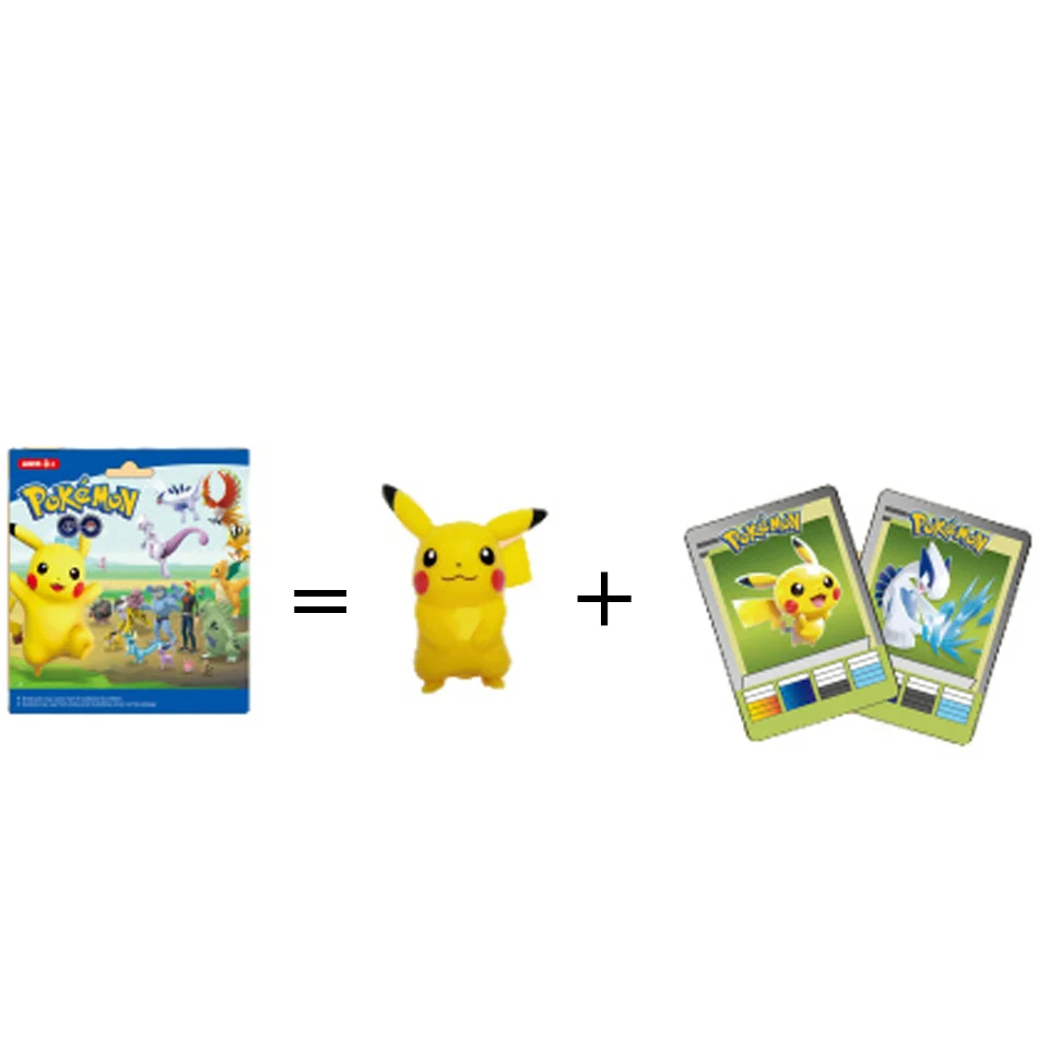 Popular Anime Pokémon Pikachu 2-24PCS Plush Toy Blind Box PVC Model Mysterious Doll Model Birthday Gift