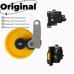 For Bambu Lab P1S/P1P Dual Gears Extrusion Motor High-Torque Direct Drive Extruder Hardened Steel with Hotend Kit-3D Printing