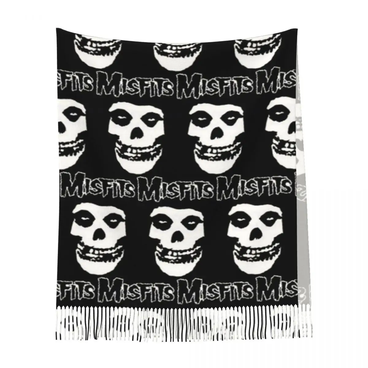 

Misfits шарф с кисточками, женские мягкие теплые шали и накидки, большая осенне-зимняя шаль