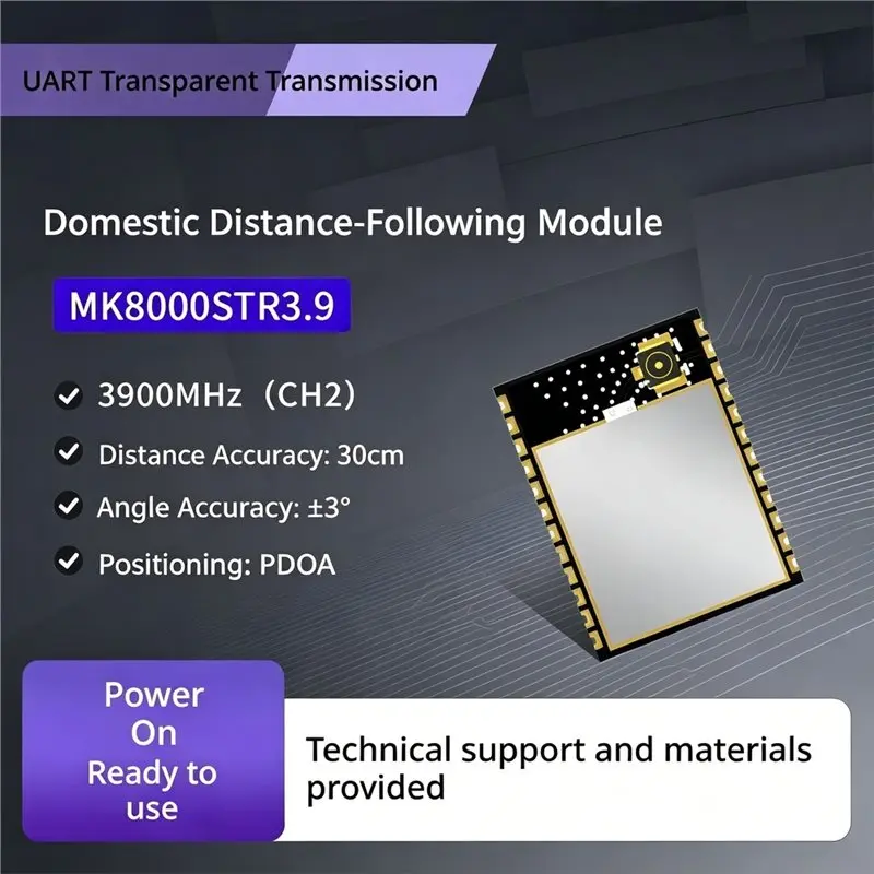 L62A UWB Small Volume Module For Mobile Phone And Tablet Positioning TOF Omnidirectional Ranging Angle Measurement PDOA