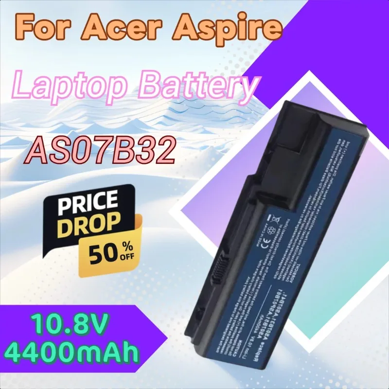 

Для Acer Aspire 5710G 5715 5715Z 5720 5530 5530G AS07B32 AS07B52 5730 AS07B51 AS07B71 Аккумулятор для ноутбука 10,8 В 4400 мАч с инструментами