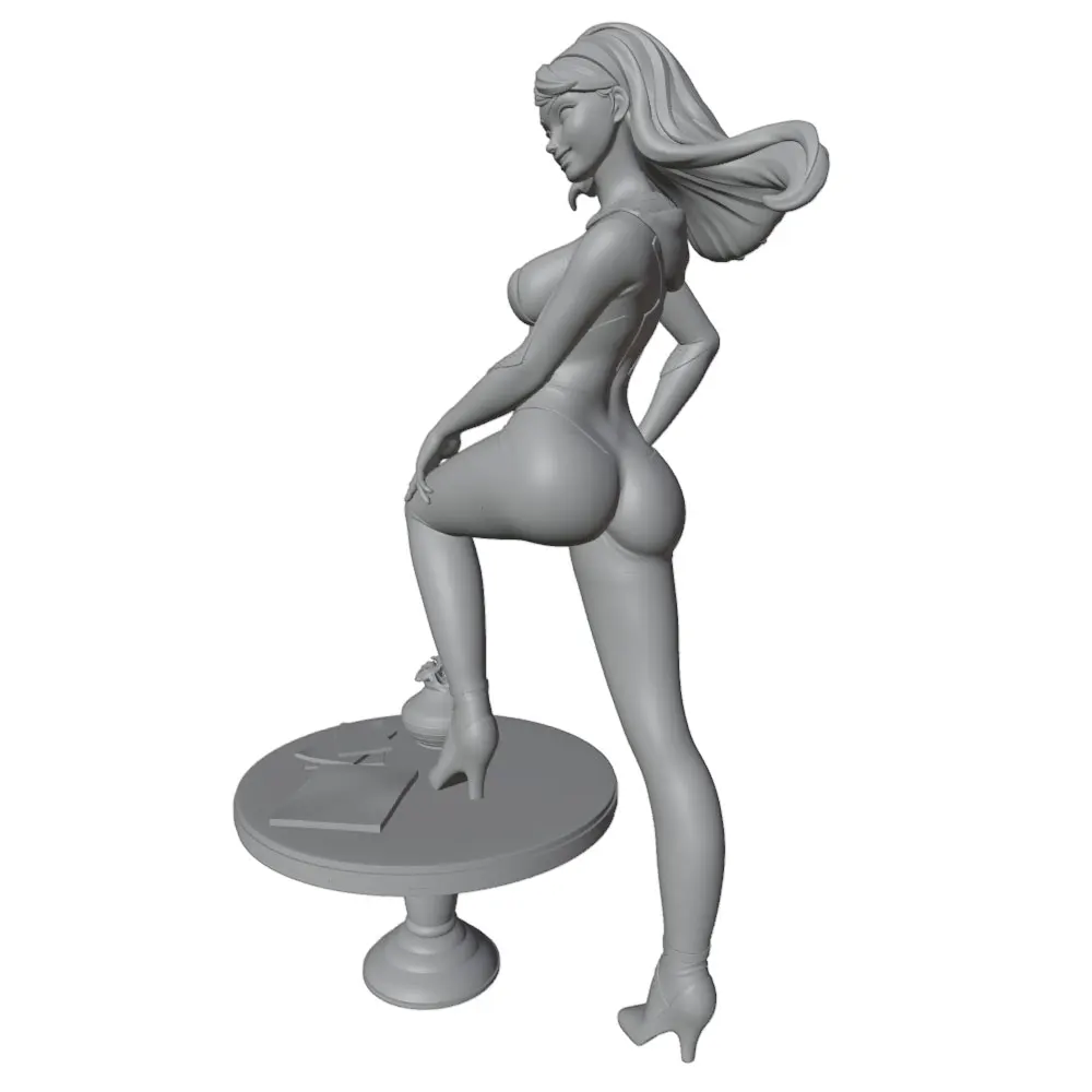 Kit figura resina gris impresa en 3D DIY, sin montar y sin pintar - imagen 2