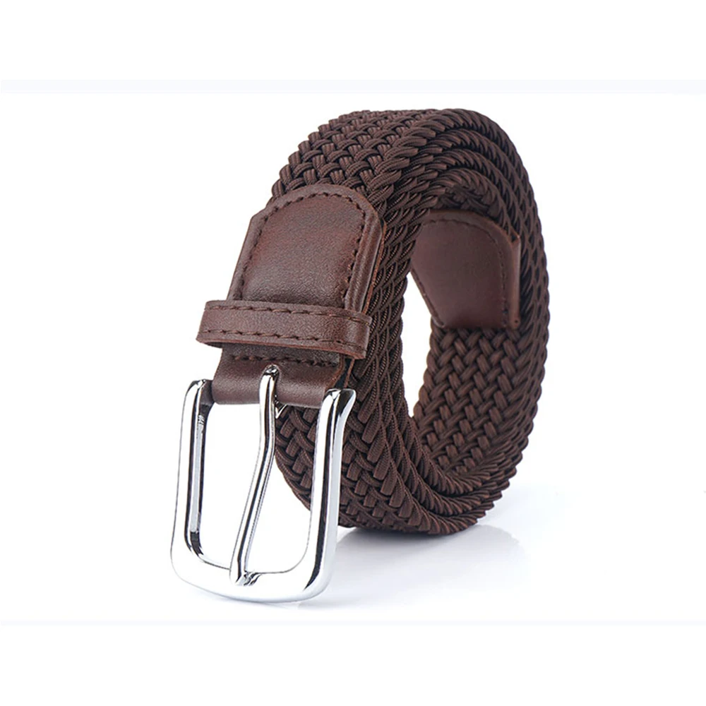 TUSHI Neue männer Nicht-loch Woven Gürtel Elastische Stretch Leinwand Gürtel Weiblichen Koreanischen Stil Vielseitig Student Hosen Denim gürtel Luxus – Detail 11