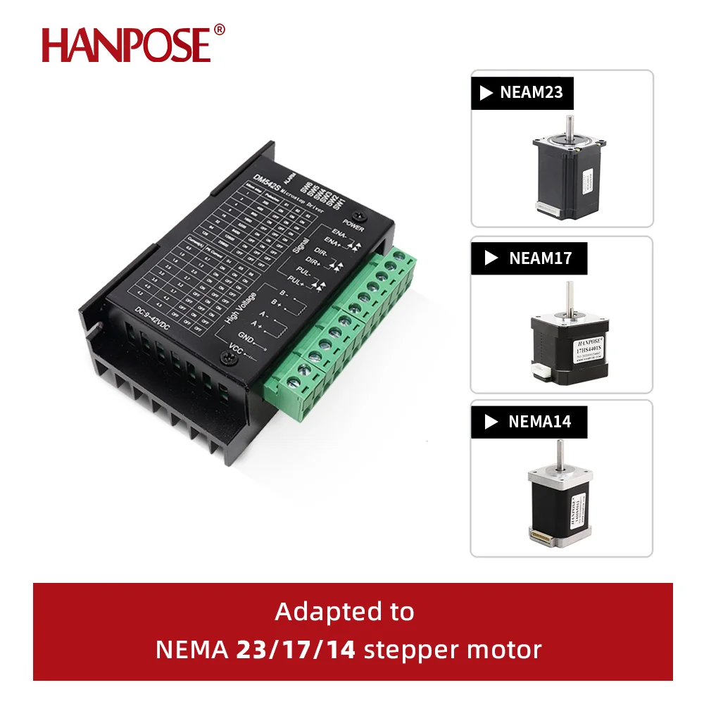 Imagem -03 - Leadshine Digital Stepper Motor Controller 2-phase Driver 1848 Vdc Max. 4.2a para 57 86 Series Dm542 10 Pcs