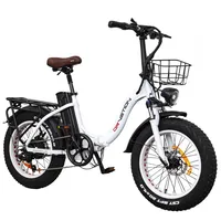 DRVETION CT20 Folding Electric Bike 20*4.0inch Fat Tire E-Bike 48V 10Ah/15Ah/20Ah Removable Battery  Disc Brake