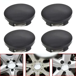 4 pieces suitable for most car and truck wheels, tires and vulnerable parts, 60mm black/silver car wheel center cover