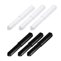 Bathroom Paper Holder Roller, Space Saving, Reliable Telescopic Rollers Replacement, Durable and Convenient, Pack of 3