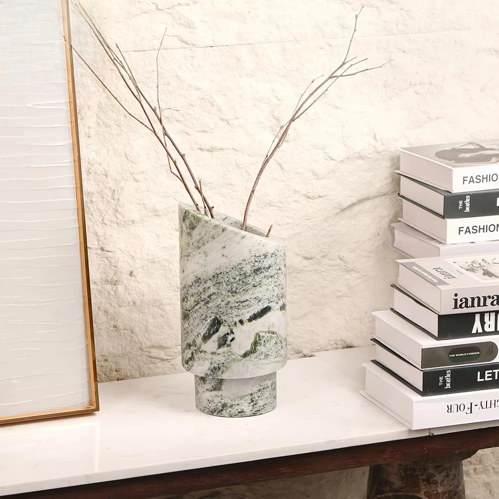 Creative Natural Marble Vases Home Decoration Vase Decorations Artwork Home Decor For Interior & Hotel Projects