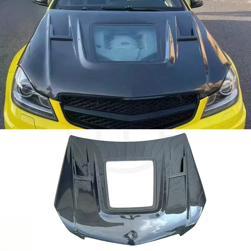 

Transparent Carbon Fiber Hood Upgrade 2008–2014 C-Class C63 (W204) Automotive Accessory