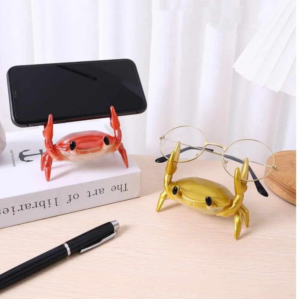 Organizzatore da scrivania e porta telefono multifunzionale a forma di granchio da 1 pezzo: portapenne decorativo unico e idea regalo personalizzata