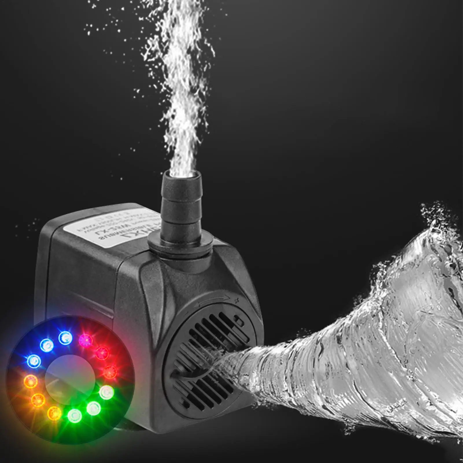 

Submersible Water Pump 400 Gph High Flow Adjustable Submersible Pump for Pool Draining for Fish Tank Pond Garden Fountain