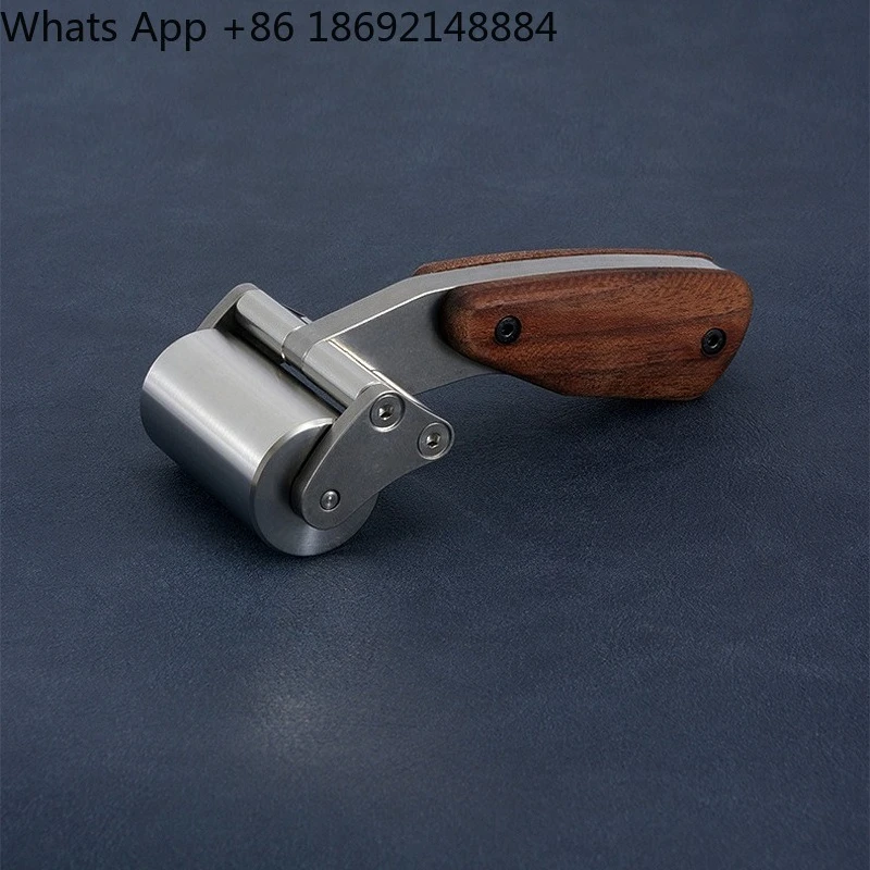 

Heavy duty stainless steel roller DIY leather handmade leather roller 630g/60mm