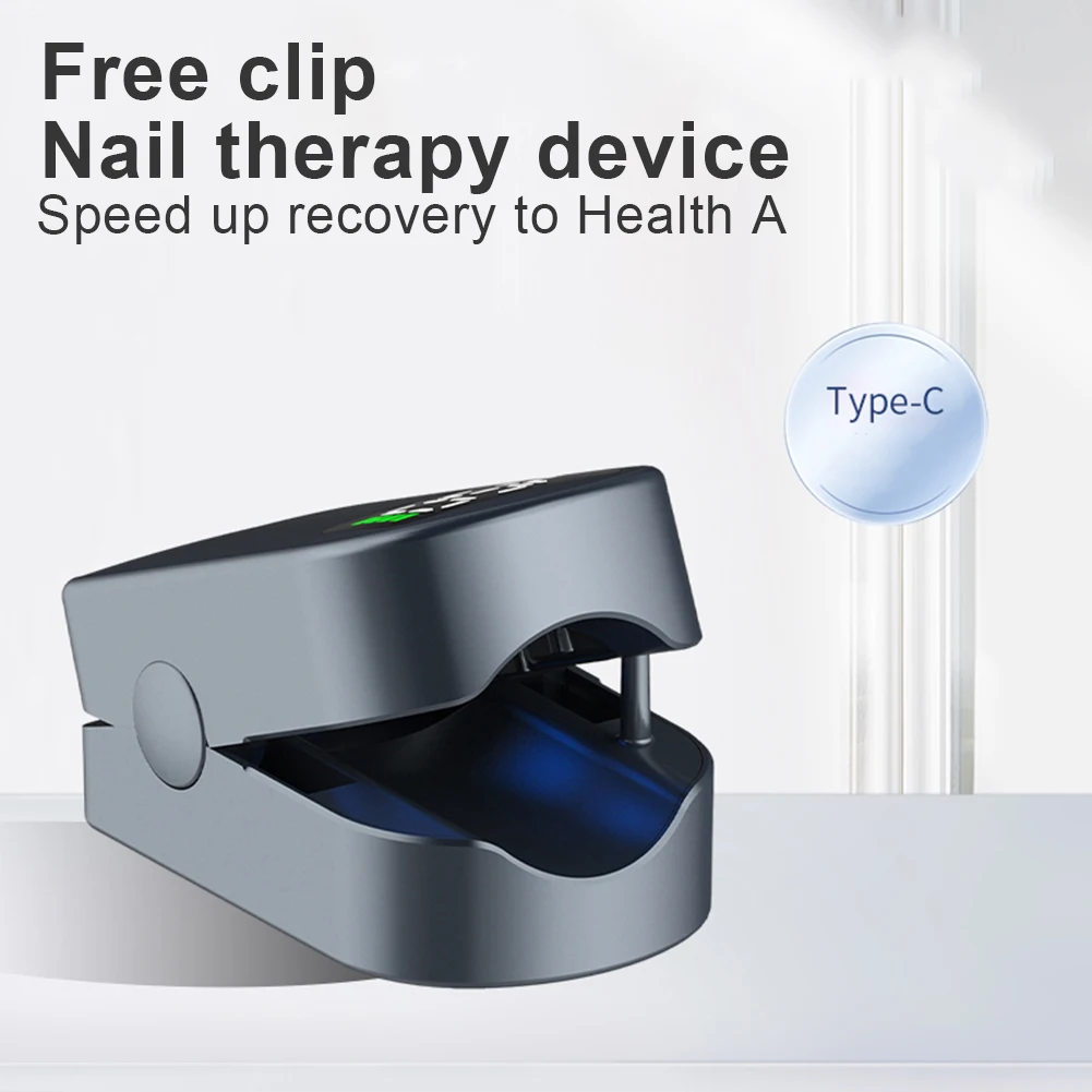 Nail Fungal Light Device Nail Fungal Cleaning Device Portable 460nm Blue Light + 905nm Infrared Light for Nail Fungal Infections