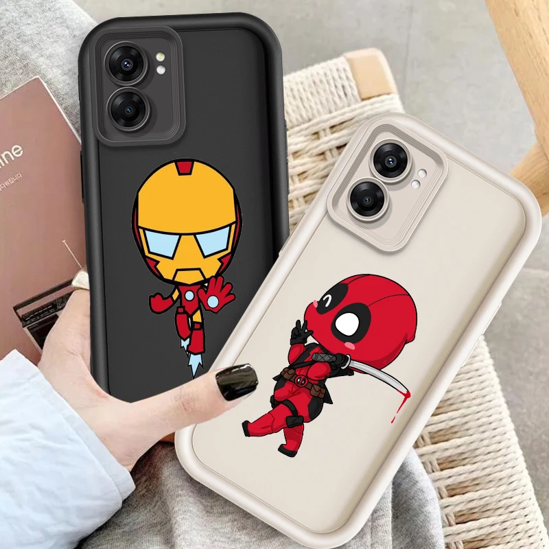 SpiderMan Deadpool Heroic Anime Eye Ladder For OPPO Find X5 X3 A58 A57 A55 A53 A54 A92 A74 A78 A98 A16 A94 A76 A72 5G Soft