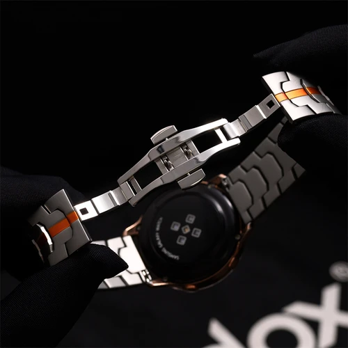 Imagen 2 del producto Correa de Color titanio de 22mm para Huawei Watch 4/3 Pro GT4/3Pro, correa de acero inoxidable de 46mm para Amazfit GTR 4/3/2 47mm, Correa de equilibrio