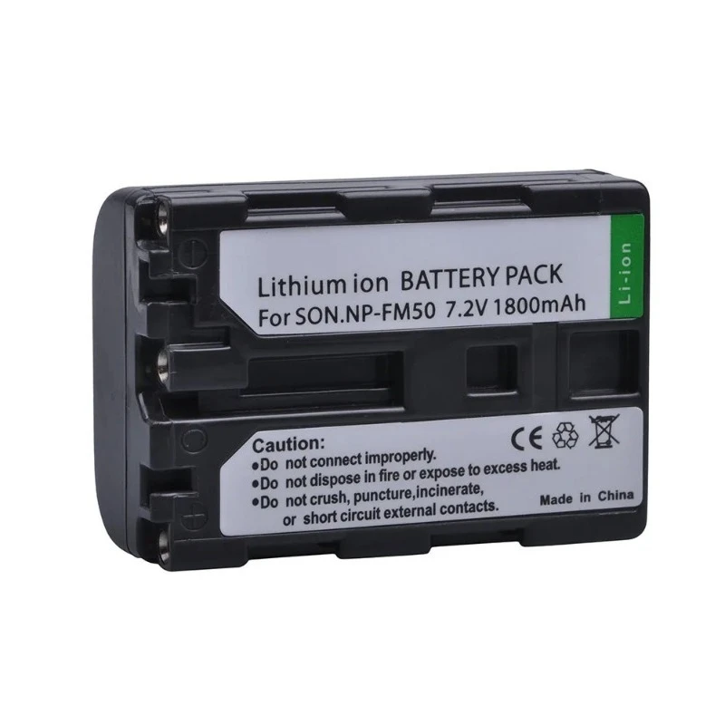 NP-FM50 7.2V 1800mAh Camera Battery for Sony Alpha A100 TRV408 Replacement Rechargeable Lithium Battery