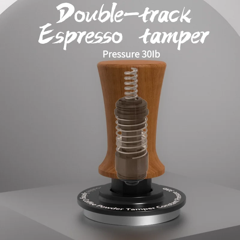 

30lb Coffee Tamper Constant Pressure Calibrated Double Spring 51mm 53mm 53.7MM 58mm Breville Espresso Maker Accsesories Barista