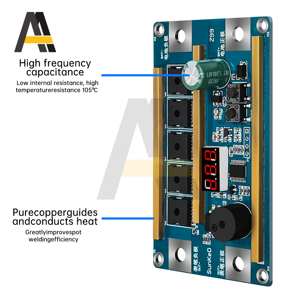 Z99 Spots Welder Mini Display digitale 18650 batteria al litio saldatrice a punti saldatura per saldatura di fogli di nichel kit fai da te