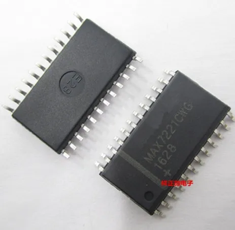 Stable Performance 5pcs/lot MAX7221CWG MAX7221 7221CWG SOP-24 In Stock On Time Delivery