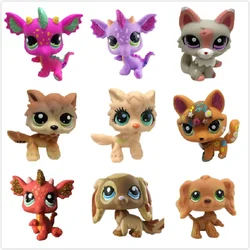 LPS Pet Shop Cute Short Hair Cat Toys Great Dane Collie Dogs PVC Action Stand Figure Toys Cosplay Dolls Model Toy Gifts For Kids