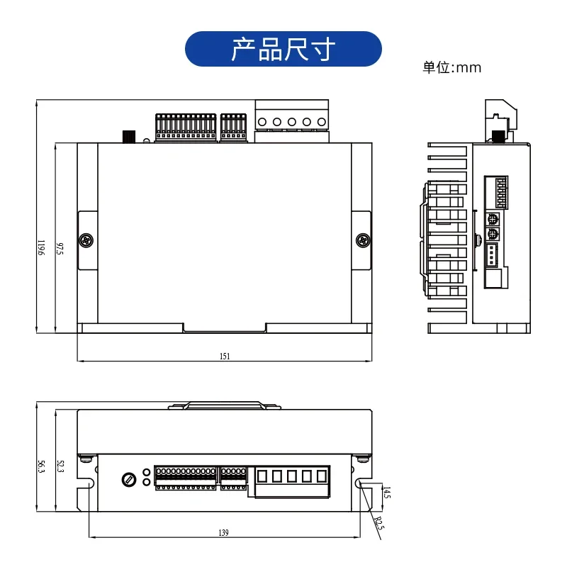 Low voltage 24V 48V DC brushless motor 120W200W400W motor driver ZBLD C20-800LRC