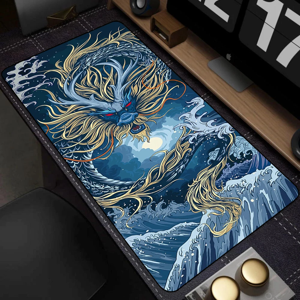 Dragon Mouse Pad Desk Mat Office Rug Mouse Mat Mause Pad Xxl totem Big Mousepepad Gaming Accessories Mausepad Deskmat 1200x600