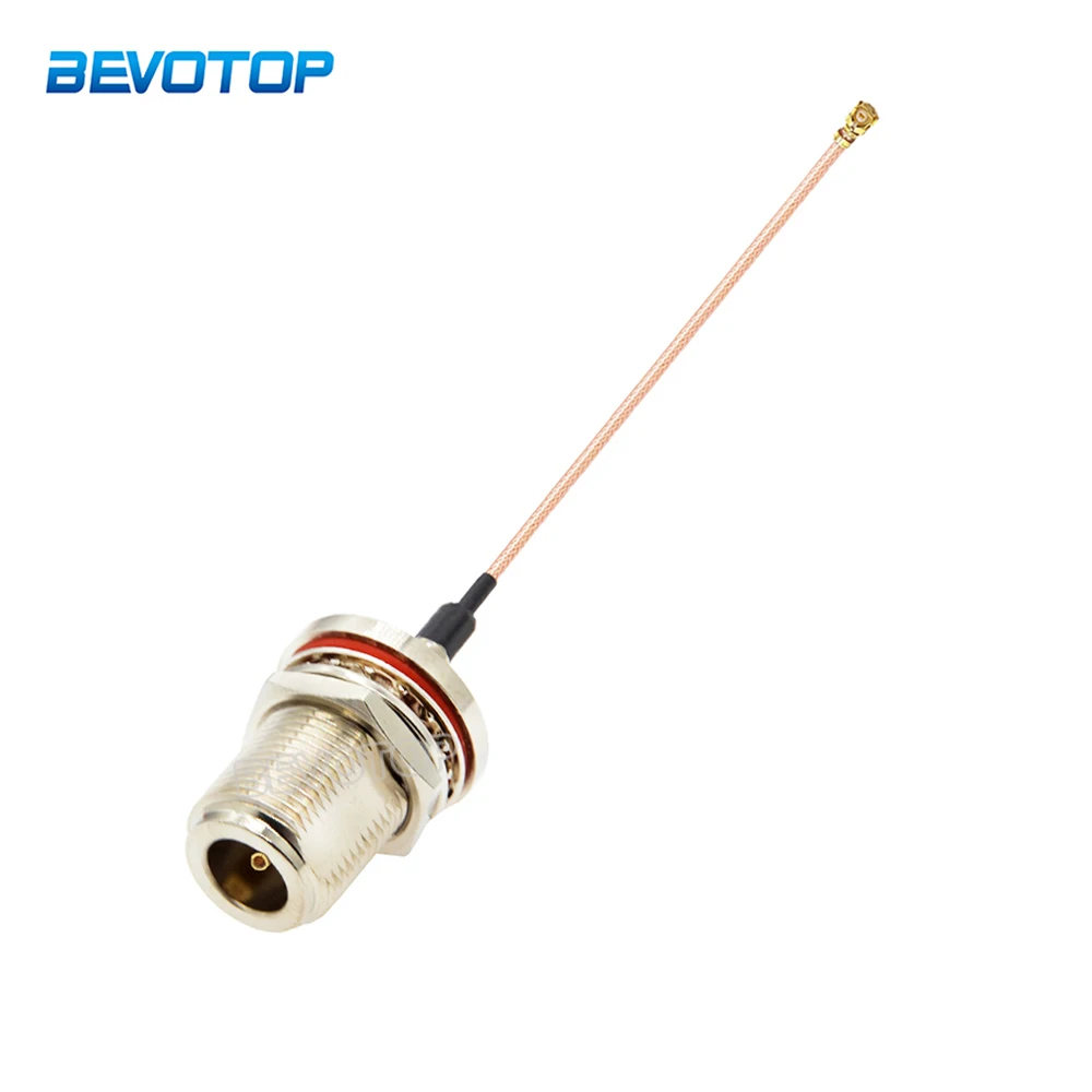 N Female to /UFL RG178 Cable RF Coaxial Connector N Type Nut Bulkhead Jack to  Pigtail for PCI Wifi Card Wireless Router