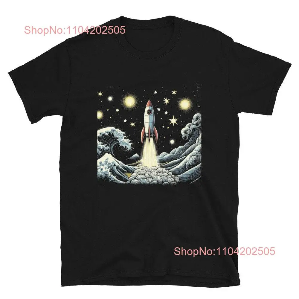 Retro Rocket Launch T Shirt Vintage Space Exploration   long or short sleeves