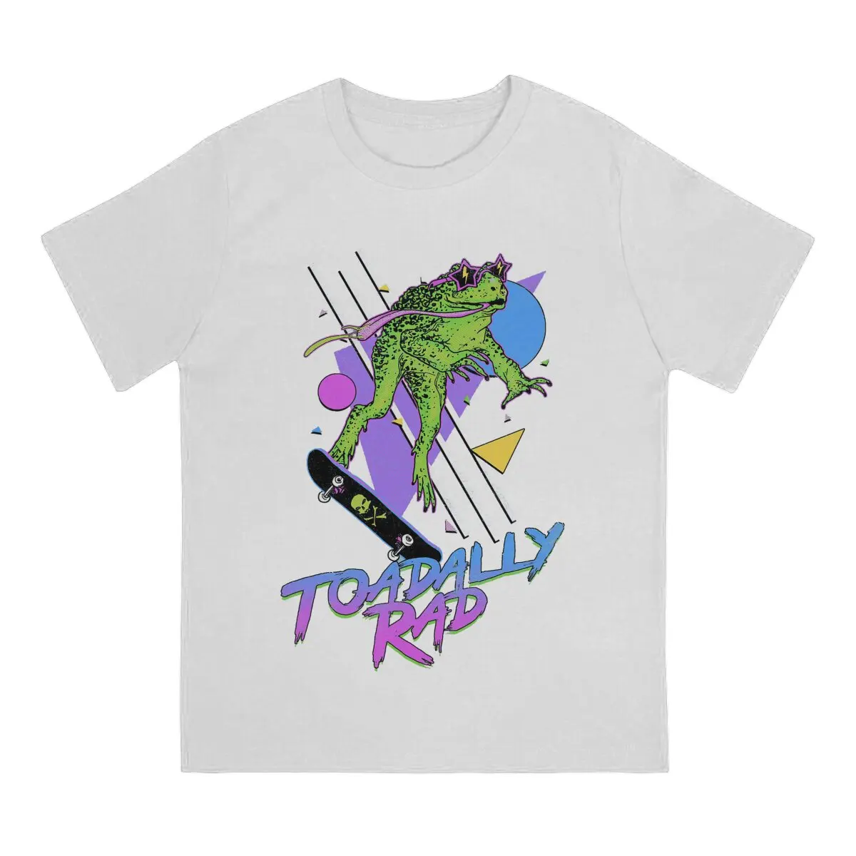 Toadally Rad O Neck TShirt Funny Frog Animal Fabric Basic T Shirt Men Tops Individuality Hot Sale