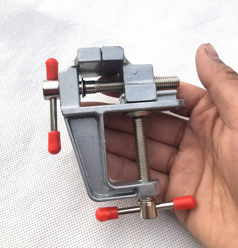 Mini abrazadera de mesa de aluminio, tornillo de banco pequeño, joyería, abrazaderas para Hobby, molde DIY, herramienta de reparación artesanal, tornillo de banco de trabajo portátil