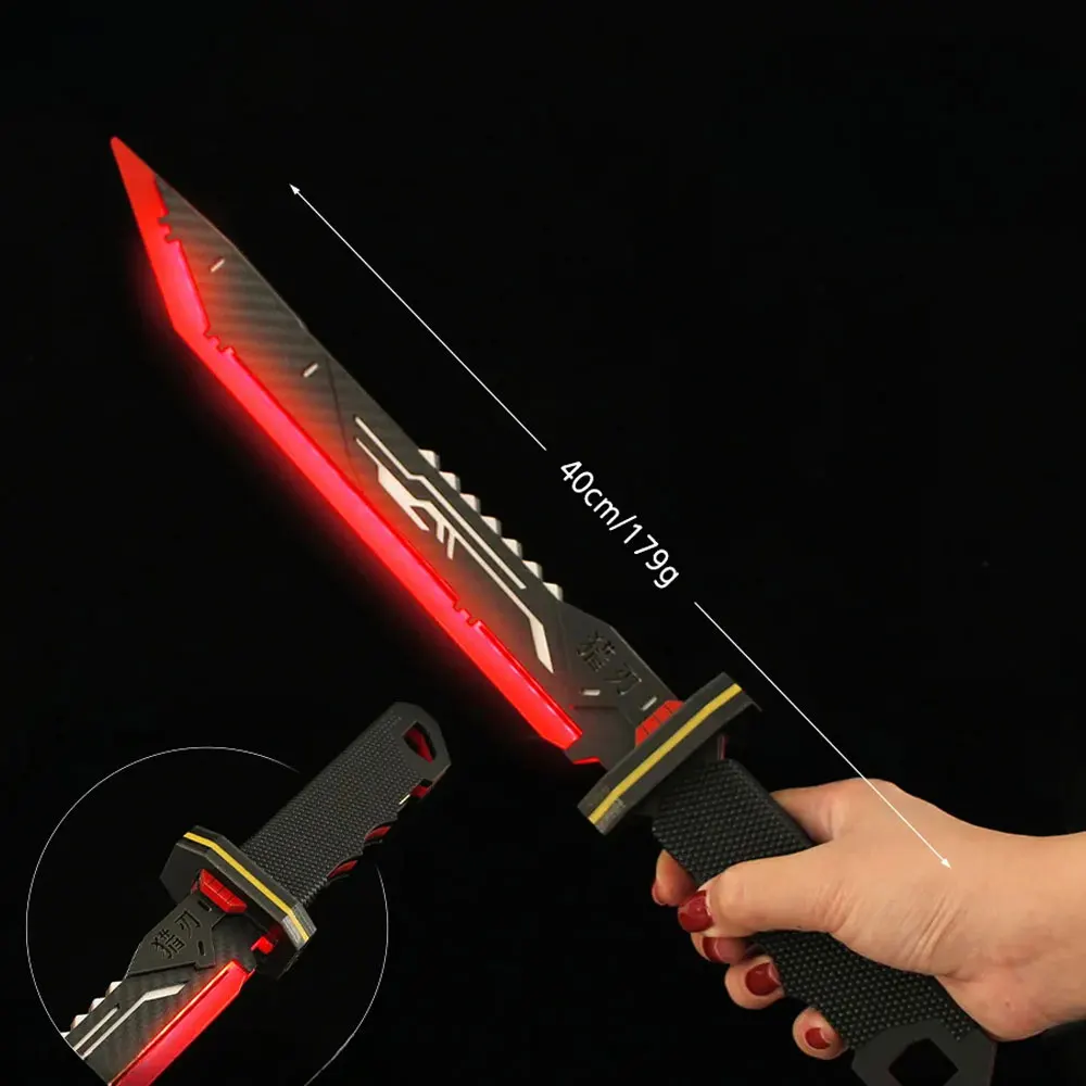 X TOY 40 cm Lichtschwert Acryl Messer Naraka: Bladepoint Spiel Peripheriegeräte Hunter Blade Lightswrd Cosplay Prop Leuchtendes Spielzeug Schwert