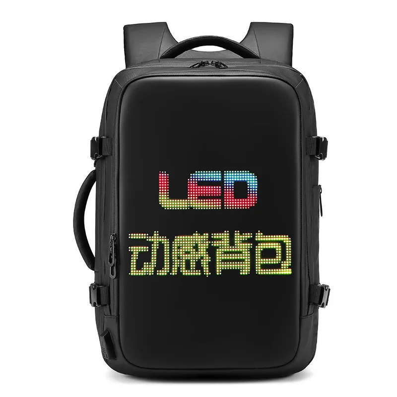 2022 Smart Led Pix Backpack LED Advertising Light Waterproof WiFi Version Backpack Outdoor Climb Bag Walking Billboard Bags