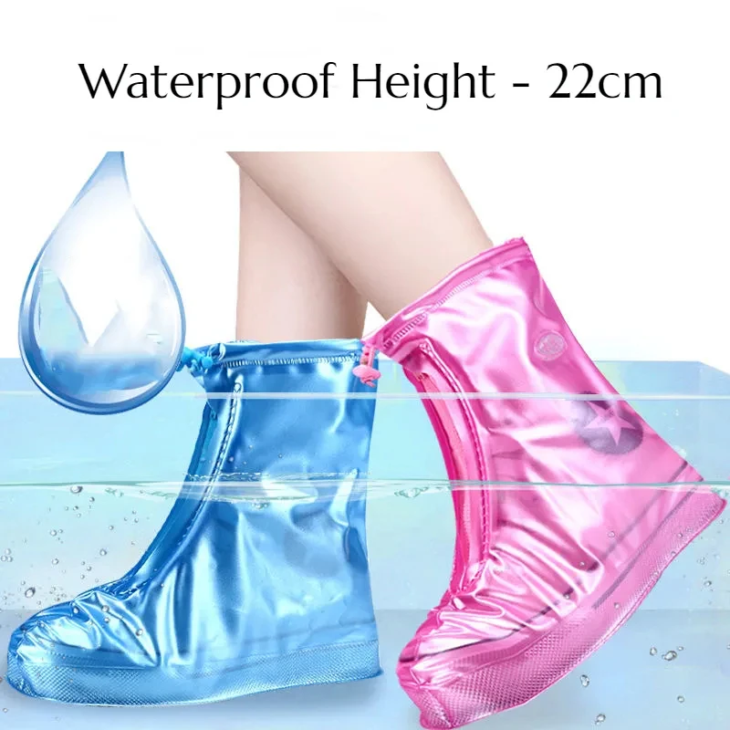 Silicone Waterproof Shoe Cover Unisex Shoes Protectors Rain Boots for Indoor Outdoor Rainy Reusable Quality non-slip shoe Cover